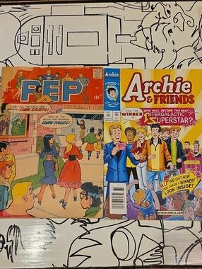 Vintage 1971 Archie Pep Comics #250 Riverdale High 15c Cover 1971 & 2003